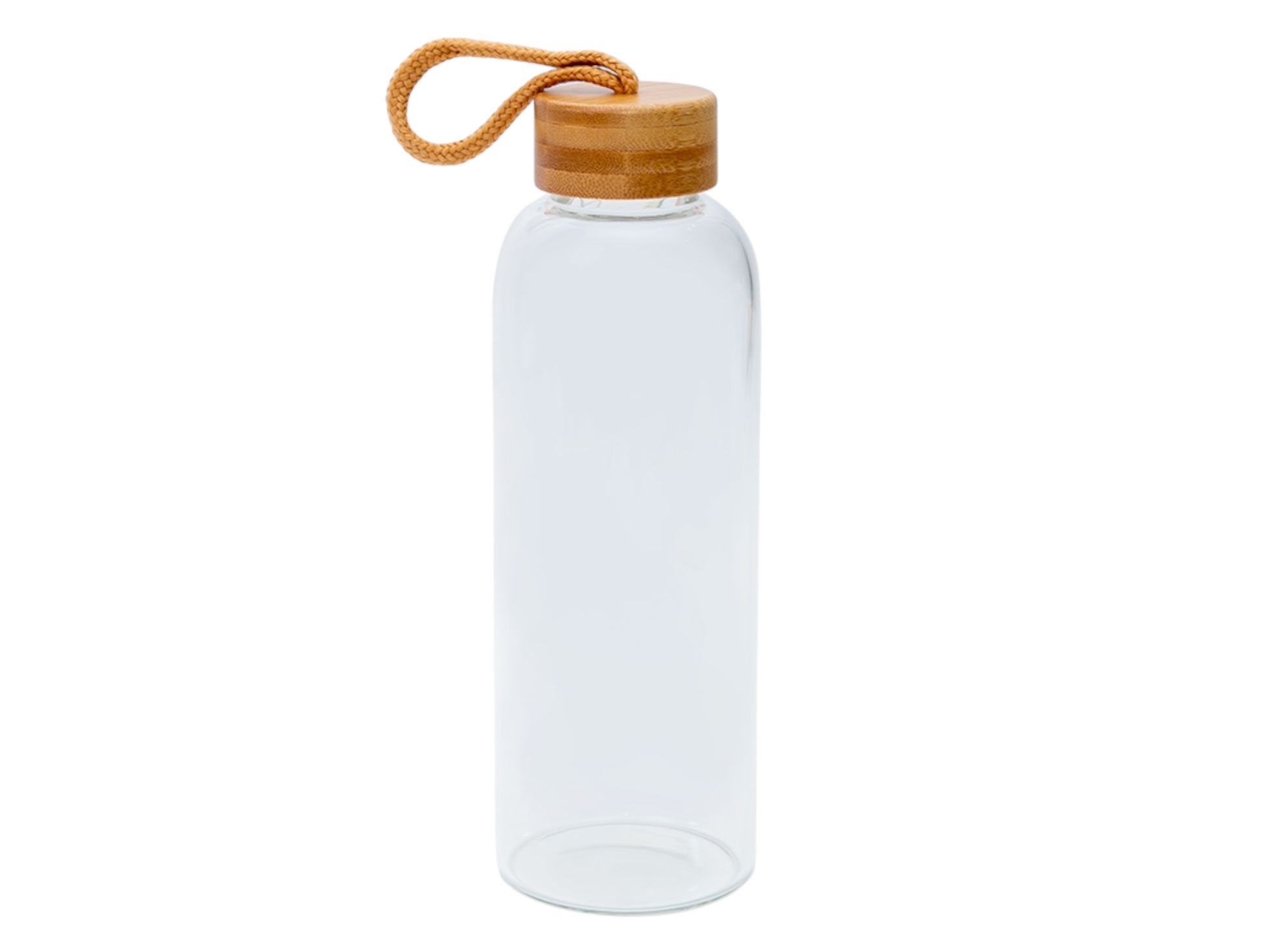 Glass Bottle With Bamboo Lid-image