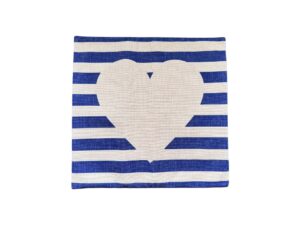 Stripe Heart Pillow Case Cover-image